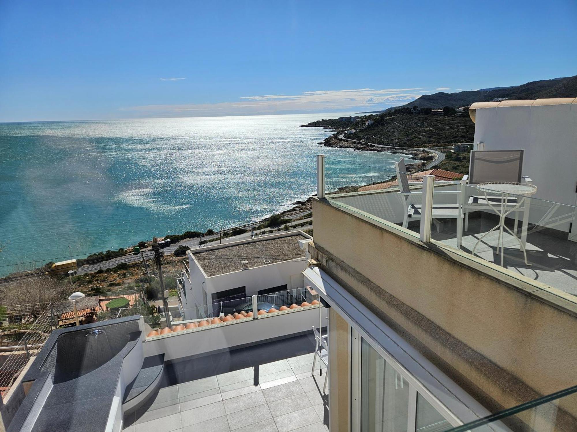 Fantastico Duplex Con Vistas Impresionantes Al Mar Appartement Peñíscola Buitenkant foto