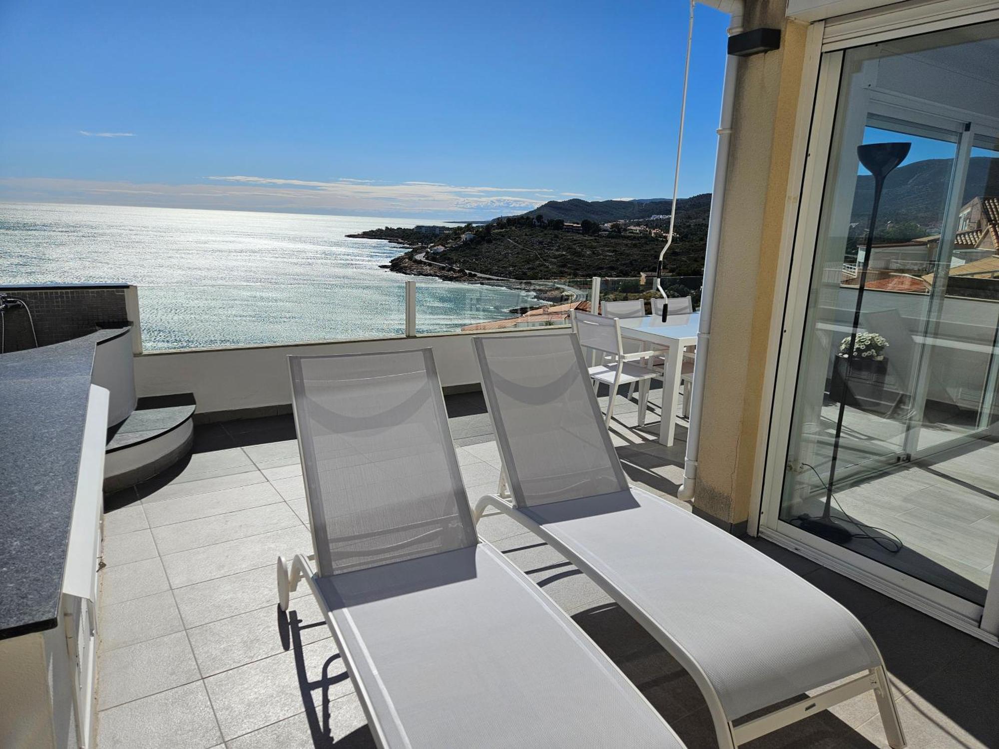 Fantastico Duplex Con Vistas Impresionantes Al Mar Appartement Peñíscola Buitenkant foto