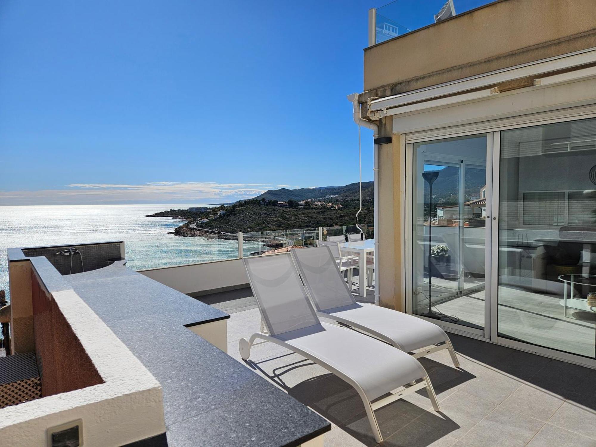 Fantastico Duplex Con Vistas Impresionantes Al Mar Appartement Peñíscola Buitenkant foto